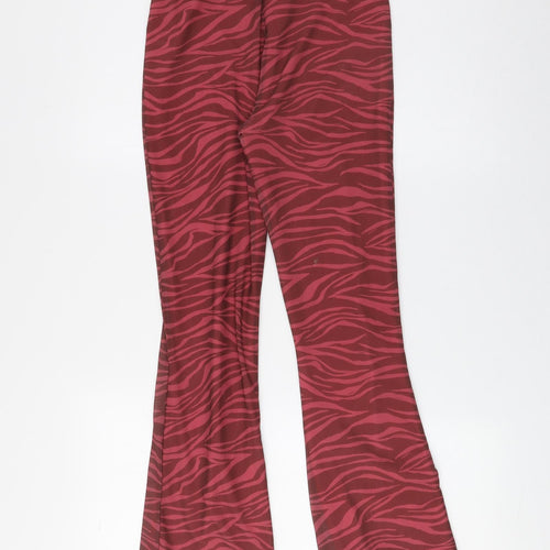 Candy Couture Girls Red Animal Print Polyester Jogger Trousers Size 12 Years Regular Pullover