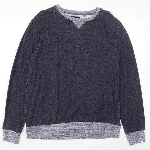 Cedar Wood State Mens Blue Cotton Pullover Sweatshirt Size XL