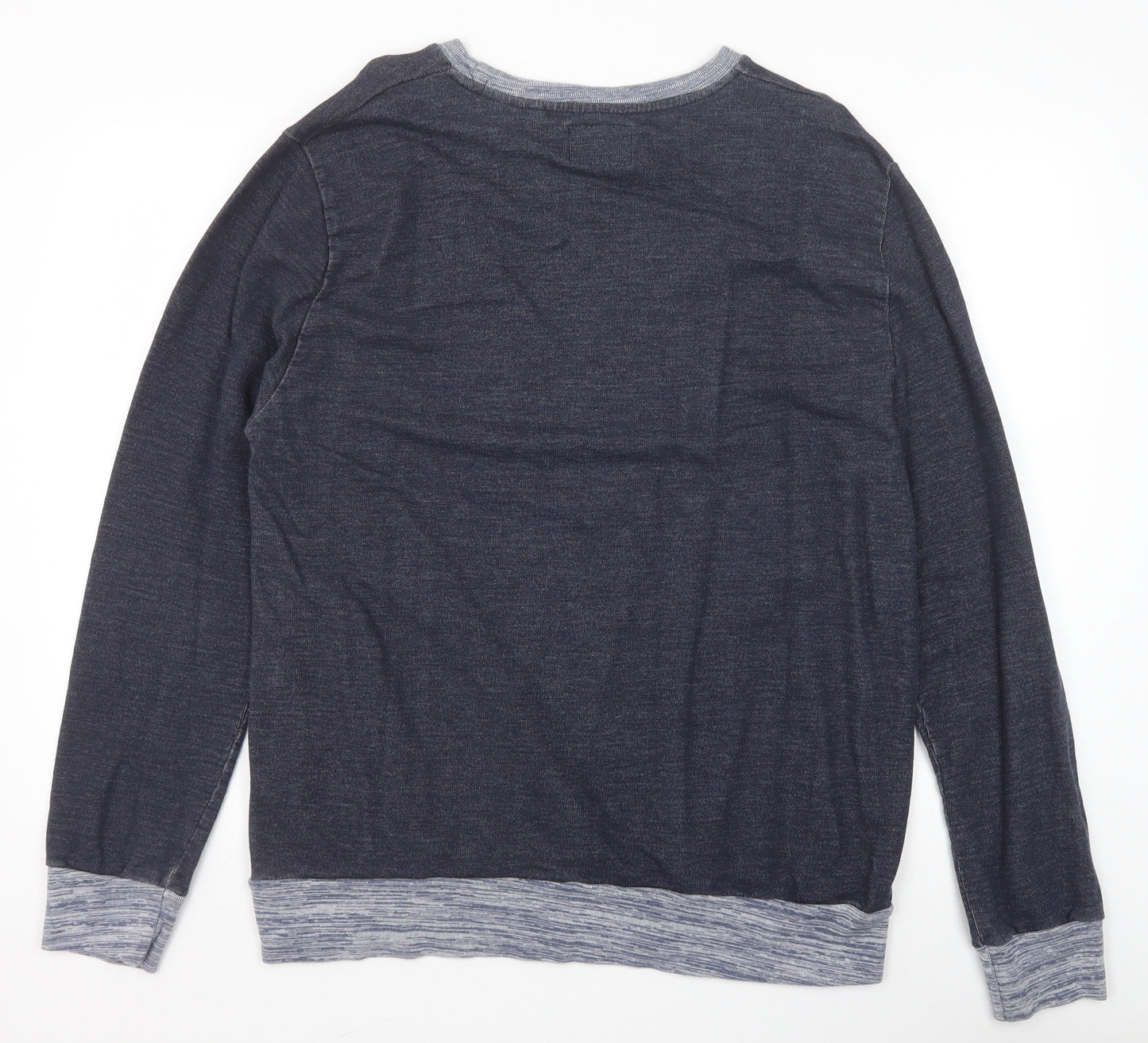 Cedar Wood State Mens Blue Cotton Pullover Sweatshirt Size XL