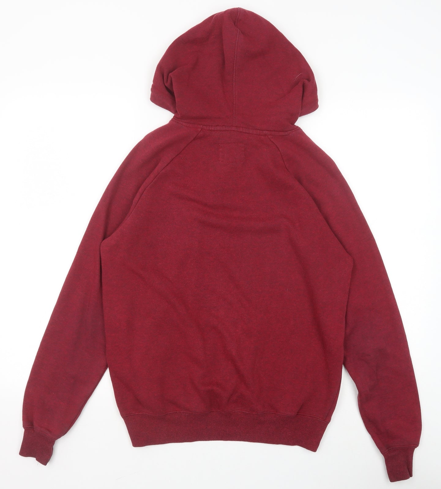 Cedar Wood State Mens Red Cotton Pullover Hoodie Size S - Original Apparel