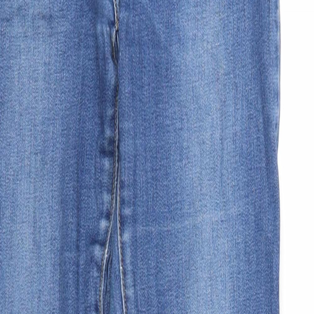 TALLY WEiJL Womens Blue Cotton Skinny Jeans Size 4 Regular Zip - Waist 22 inches