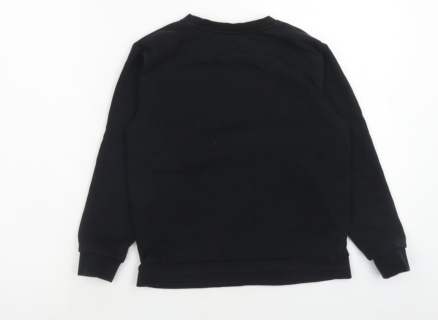George Boys Black Cotton Pullover Sweatshirt Size 9-10 Years Pullover