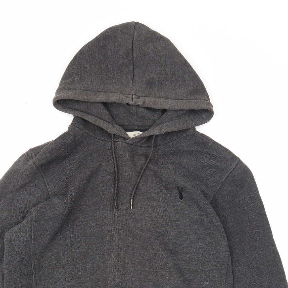 NEXT Mens Grey Cotton Pullover Hoodie Size S