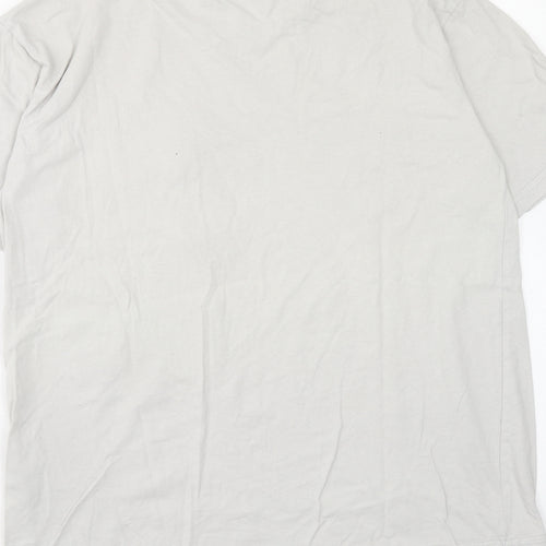 Myprotein Mens Beige Cotton T-Shirt Size S Round Neck