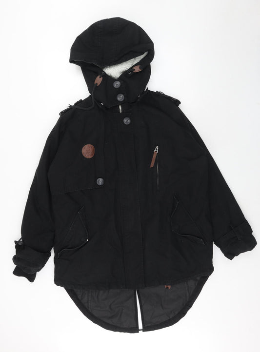 5 Pre View Mens Black Rain Coat Coat Size S Zip