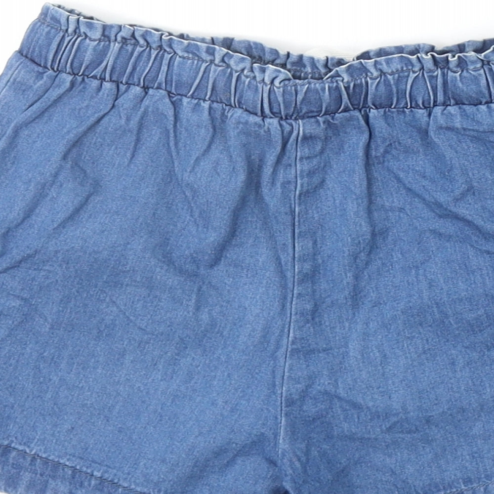 Very Boys Blue 100% Cotton Bermuda Shorts Size 8 Years Regular Drawstring