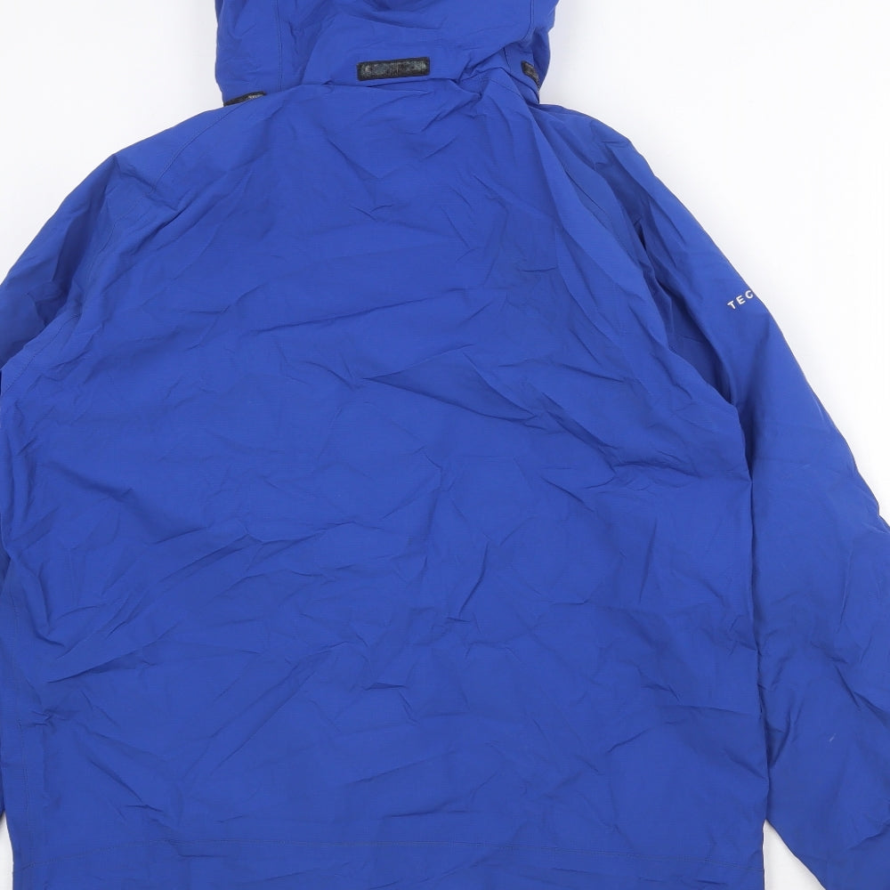 Technicals Mens Blue Windbreaker Jacket Size S Zip