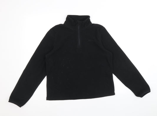 Peter Storm Boys Black Polyester Pullover Sweatshirt Size 11-12 Years Zip