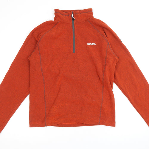 Regatta Mens Orange Polyester Pullover Sweatshirt Size S