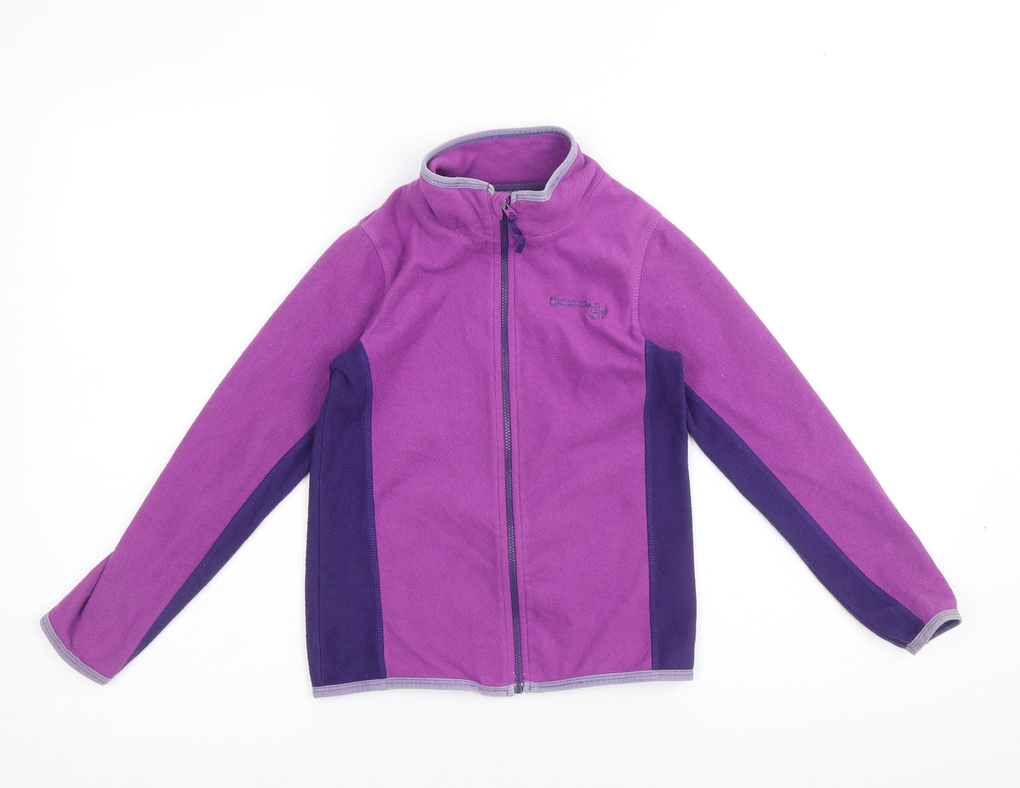 Mountain Warehouse Girls Purple Jacket Size 7-8 Years Zip