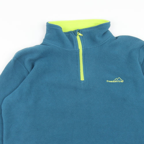 Freedom Mens Blue Polyester Pullover Sweatshirt Size S