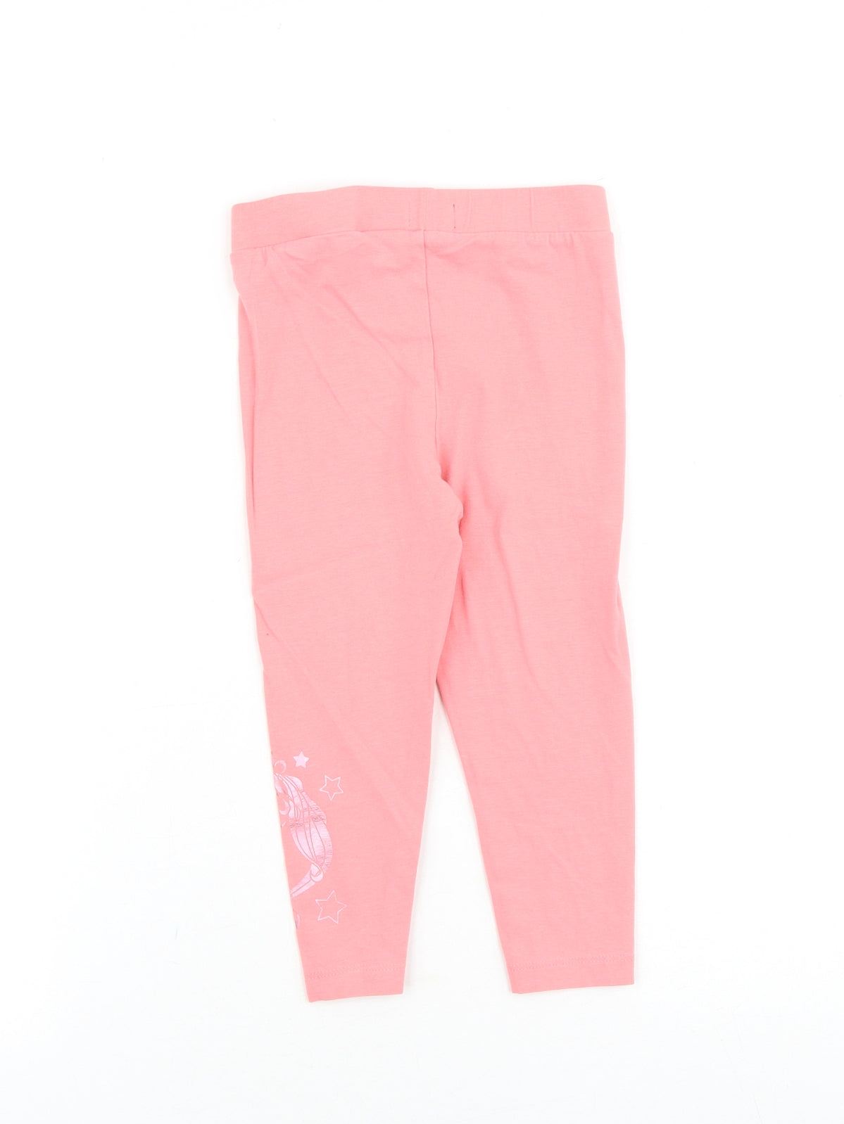 Studio Girls Pink Cotton Jogger Trousers Size 3-4 Years Regular Pullover - Unicorn Leggings
