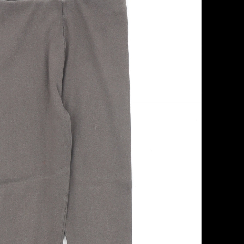 NEXT Girls Grey Cotton Jogger Trousers Size 9 Years Regular Pullover - Leggings