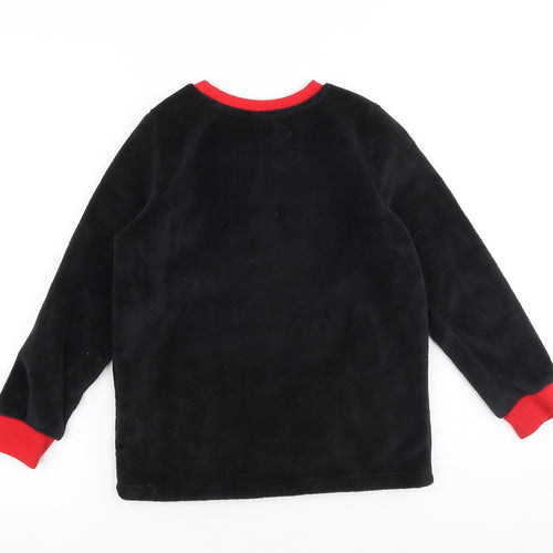 Disney Boys Black Polyester Pullover Sweatshirt Size 7-8 Years Pullover - Lightning McQueen