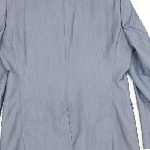 Peter Werth Mens Grey Polyester Jacket Blazer Size 40 Regular
