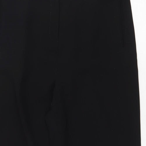 Savoir Womens Black Polyester Trousers Size 16 Regular Zip