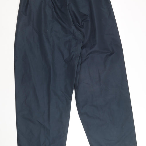 Simon Jersey Mens Blue Polyester Windbreaker Trousers Size L Regular