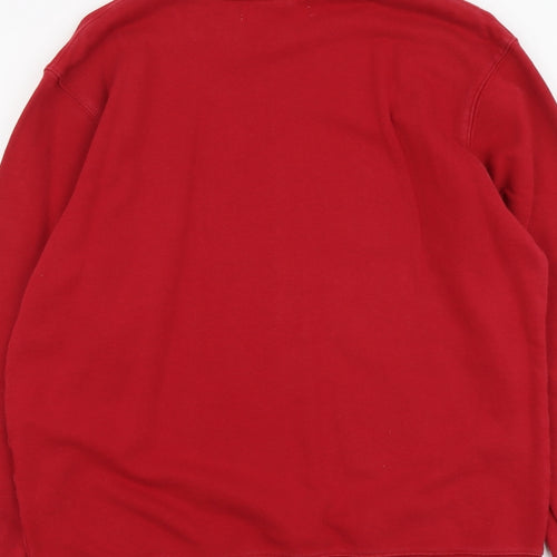 H&M Mens Red Cotton Pullover Sweatshirt Size S - L.A USA
