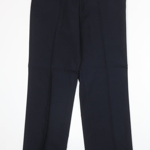 C&A Mens Blue Viscose Dress Pants Trousers Size 32 in Regular Zip