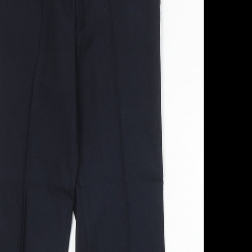 C&A Mens Blue Viscose Dress Pants Trousers Size 32 in Regular Zip