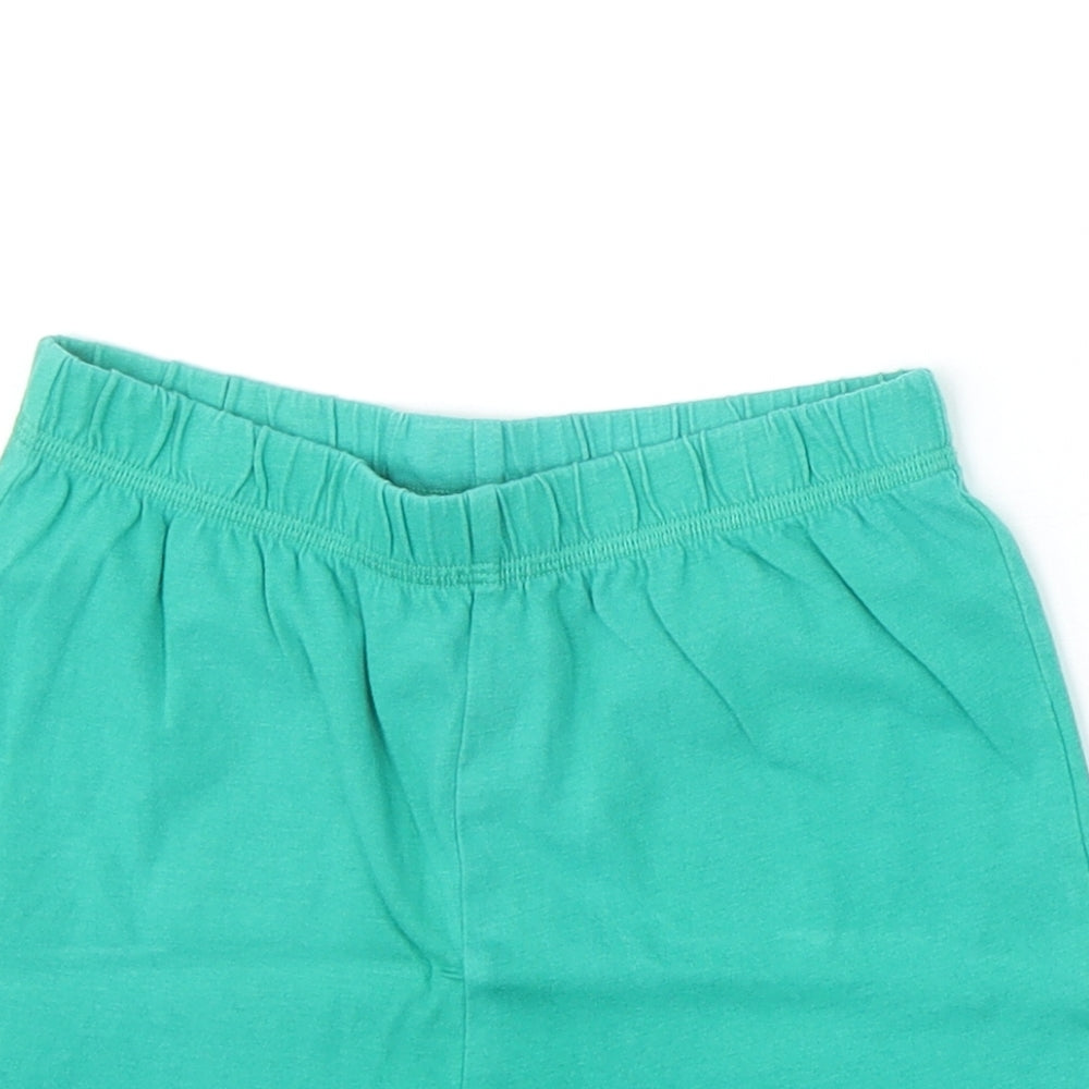 George Boys Green 100% Cotton Sweat Shorts Size 5-6 Years Regular