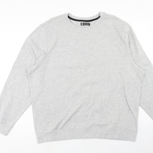 Avenue Mens Grey Cotton Pullover Sweatshirt Size XL