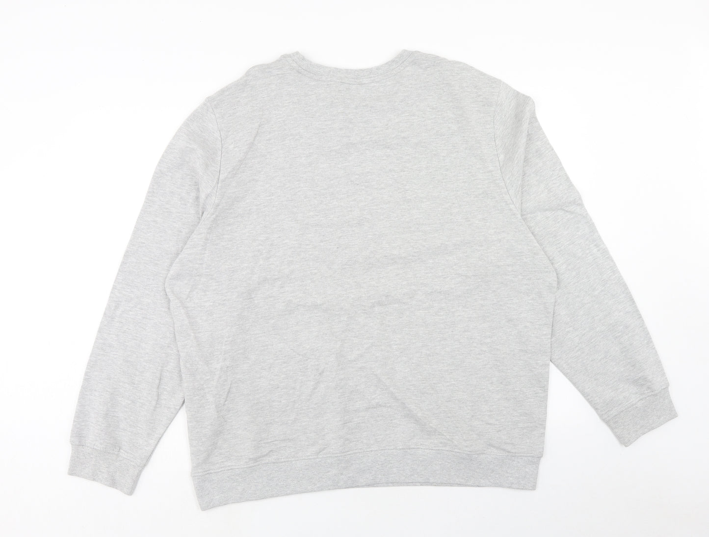 Avenue Mens Grey Cotton Pullover Sweatshirt Size XL