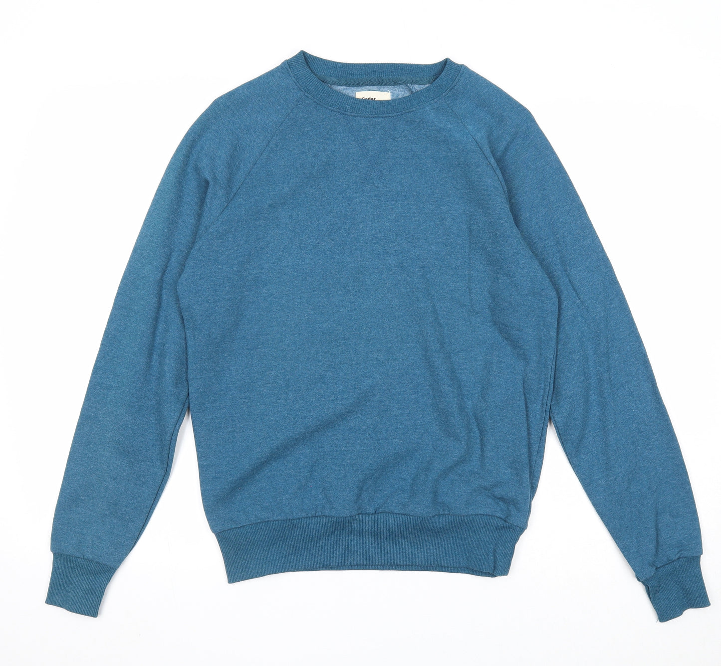Cedar Wood State Mens Blue Cotton Pullover Sweatshirt Size S