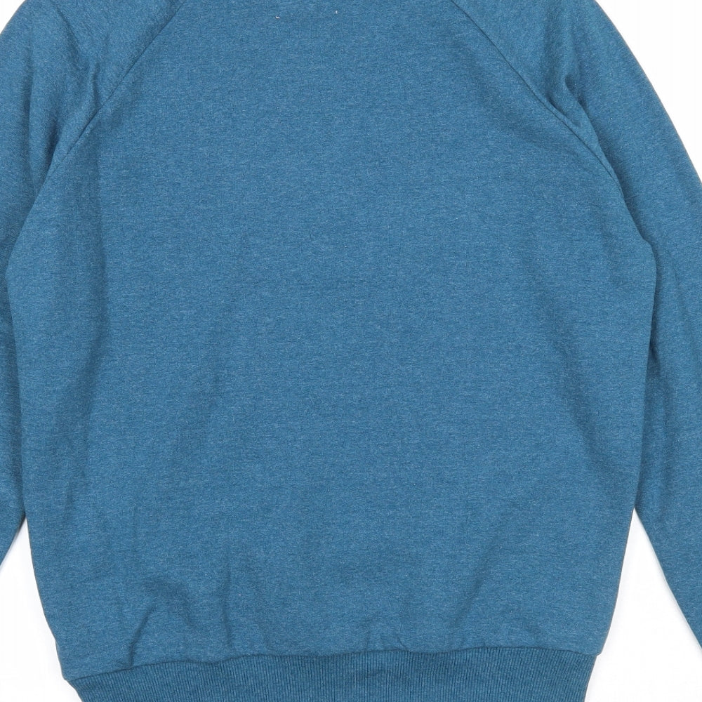 Cedar Wood State Mens Blue Cotton Pullover Sweatshirt Size S