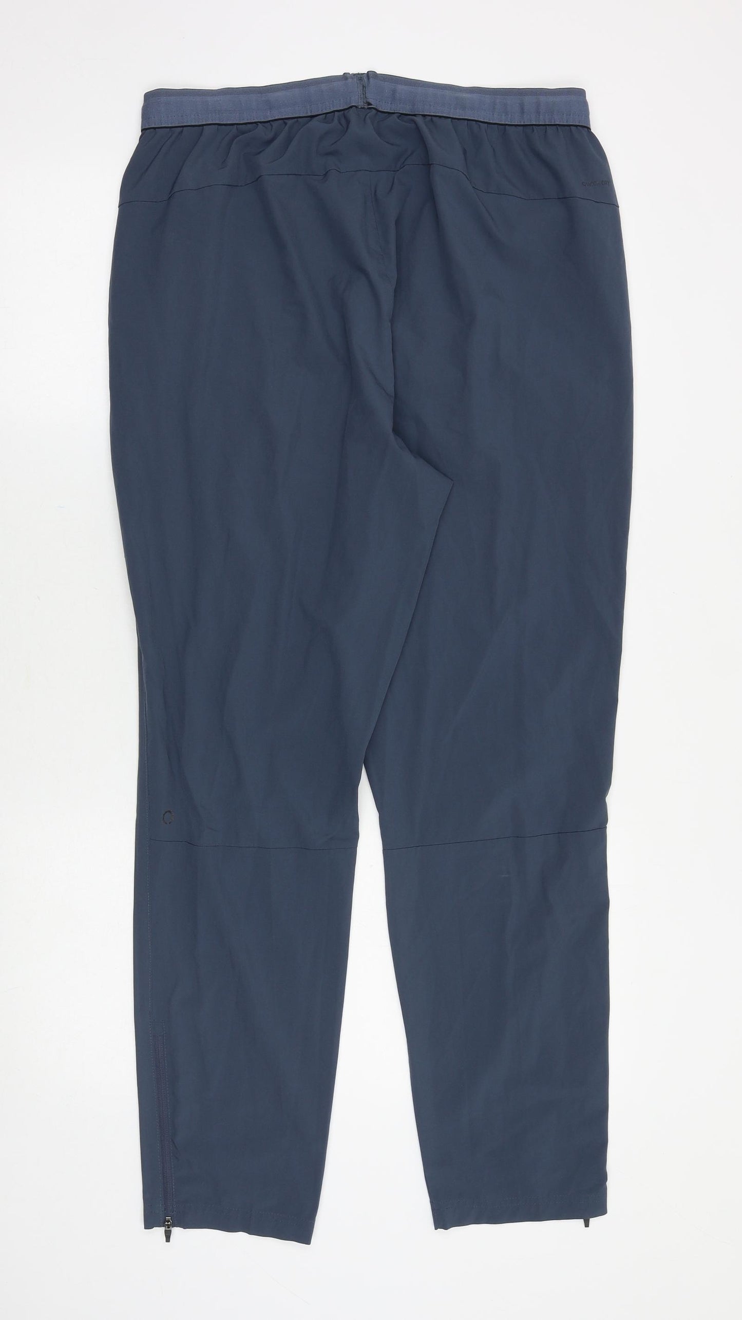 Skoro Mens Grey Polyester Trousers Size 32 in Regular Tie