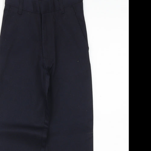 George Boys Blue Viscose Dress Pants Trousers Size 4-5 Years Regular Zip
