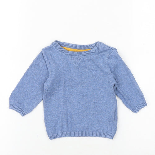 NEXT Baby Blue 100% Cotton Pullover Jumper Size 3-6 Months Pullover