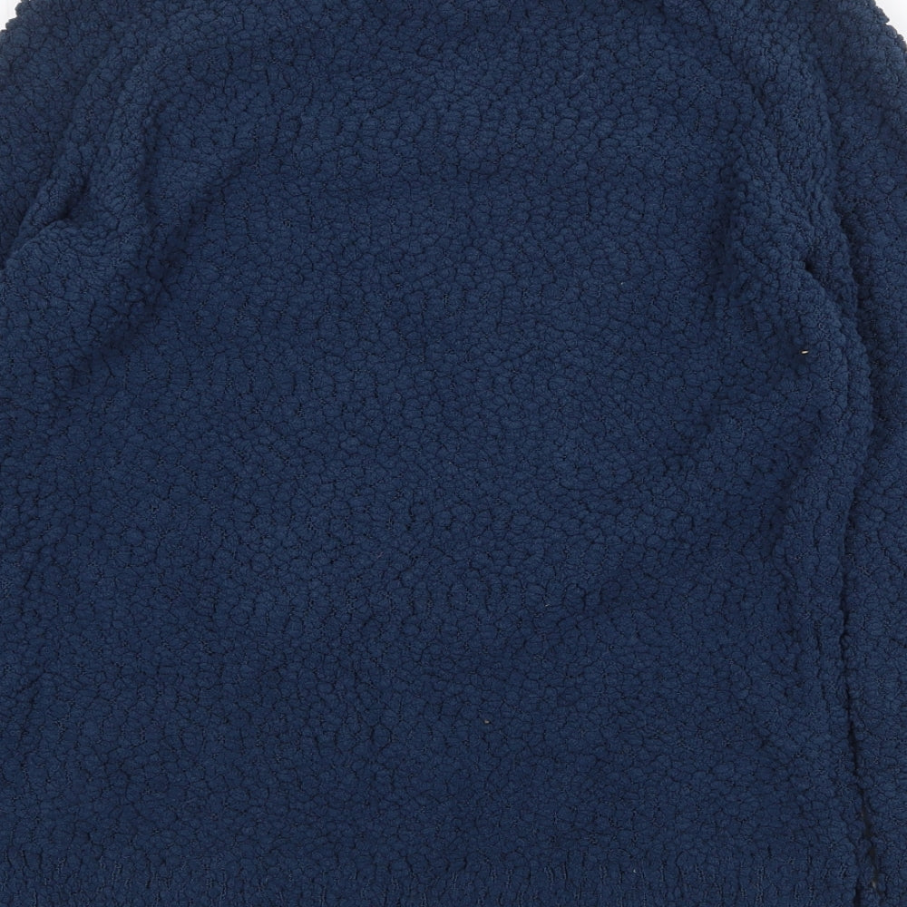 Lee Cooper Womens Blue V-Neck Polyester Pullover Jumper Size 10