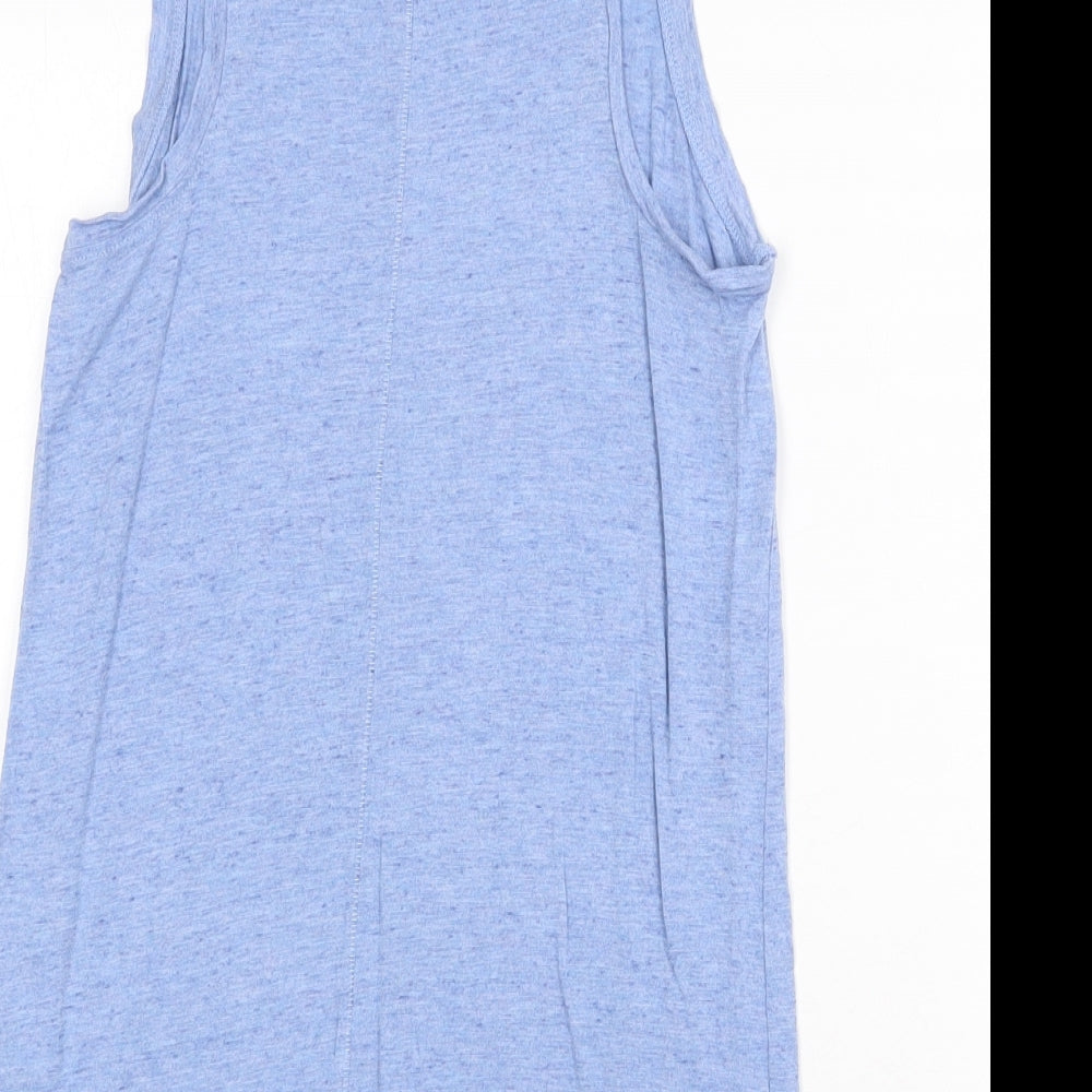 Gap Mens Blue Viscose T-Shirt Size XS Round Neck