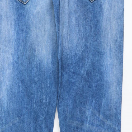 Denim & Co. Mens Beige Cotton Skinny Jeans Size 30 in L30 in Regular Button