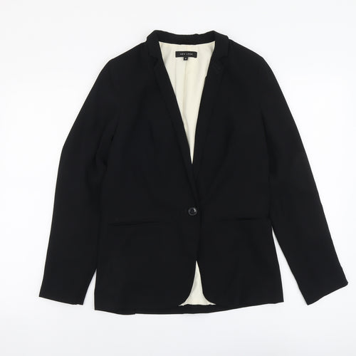 New Look Womens Black Polyester Jacket Blazer Size 8