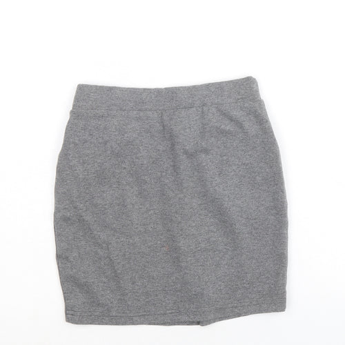 Very Girls Grey Polyester Tulip Skirt Size 8-9 Years Regular Pull On