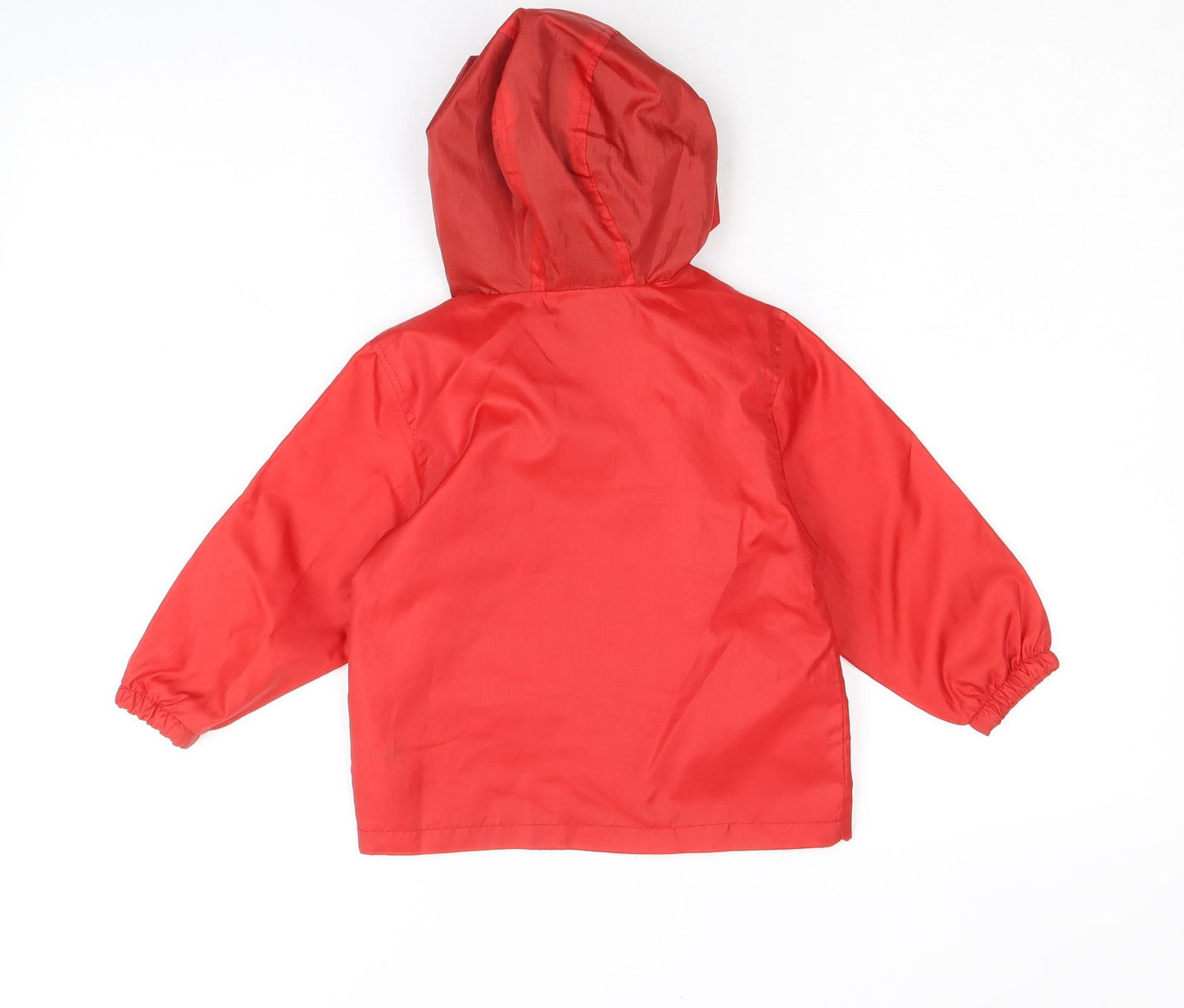 Chad Valley Boys Red Anorak Jacket Size 18-24 Months Hook & Loop