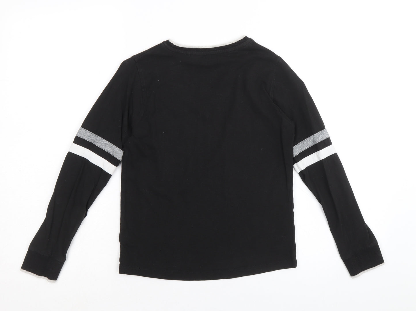 NEXT Boys Black Cotton Basic T-Shirt Size 9 Years Round Neck Pullover - Downloading...