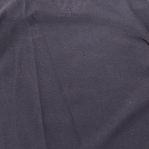 George Boys Grey 100% Cotton Basic T-Shirt Size 6-7 Years Round Neck Pullover - Slogan