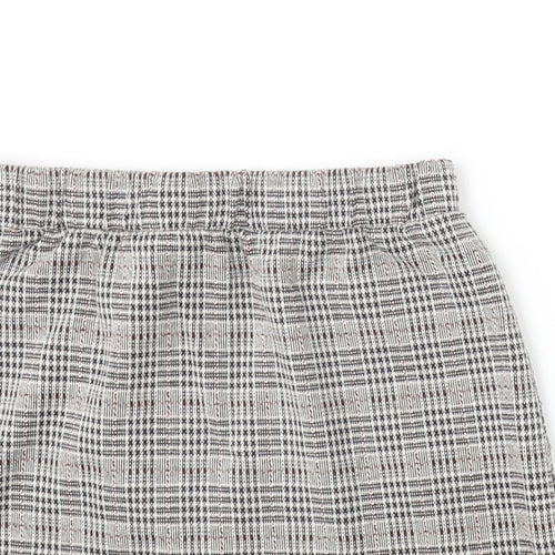 New Look Girls Multicoloured Plaid Polyester A-Line Skirt Size 12-13 Years Regular Zip