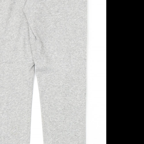 Kickers Womens Grey Cotton Sweatpants Trousers Size 10 Regular Drawstring