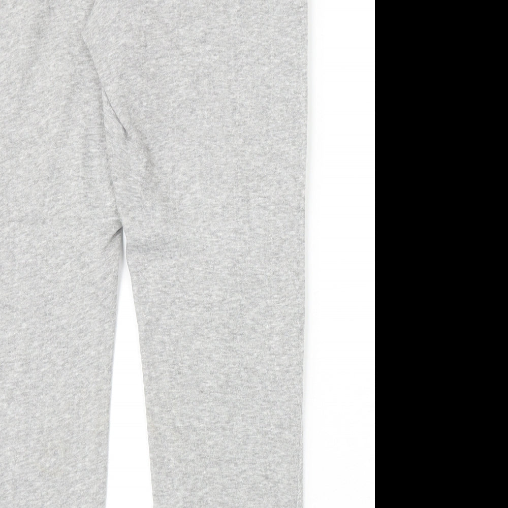 Kickers Womens Grey Cotton Sweatpants Trousers Size 10 Regular Drawstring