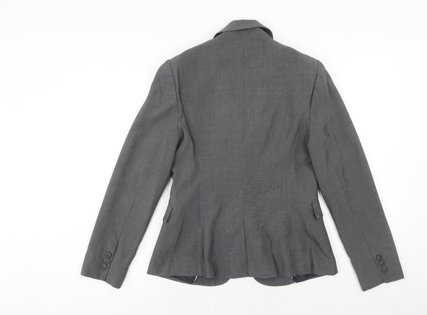 Papaya Womens Grey Polyester Jacket Suit Jacket Size 10