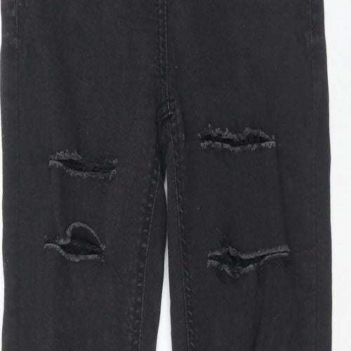 PARISIAN SIGNATURE Womens Black Cotton Skinny Jeans Size 4 Regular Zip