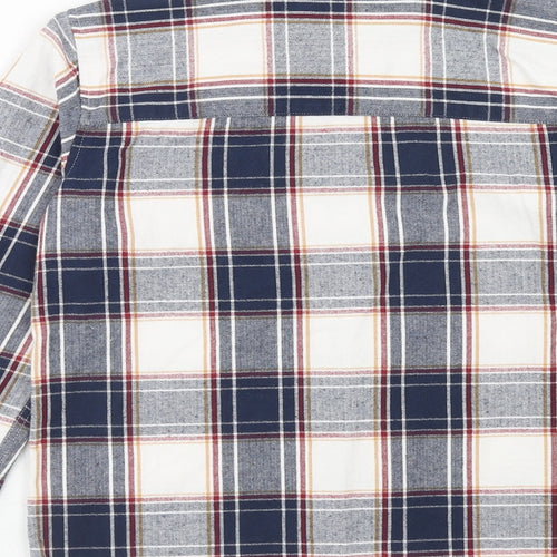 Matalan Boys Multicoloured Plaid Cotton Basic Button-Up Size 11 Years Collared Button