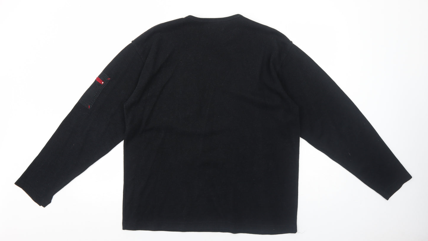 MX Active Mens Black Polyester Pullover Sweatshirt Size M