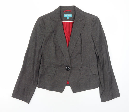 Marks and Spencer Womens Grey Polyester Jacket Suit Jacket Size 10