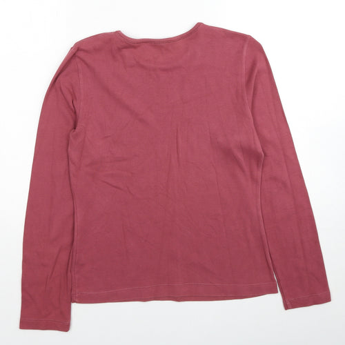 Hawkshead Womens Red Cotton Pullover Sweatshirt Size 10 Pullover