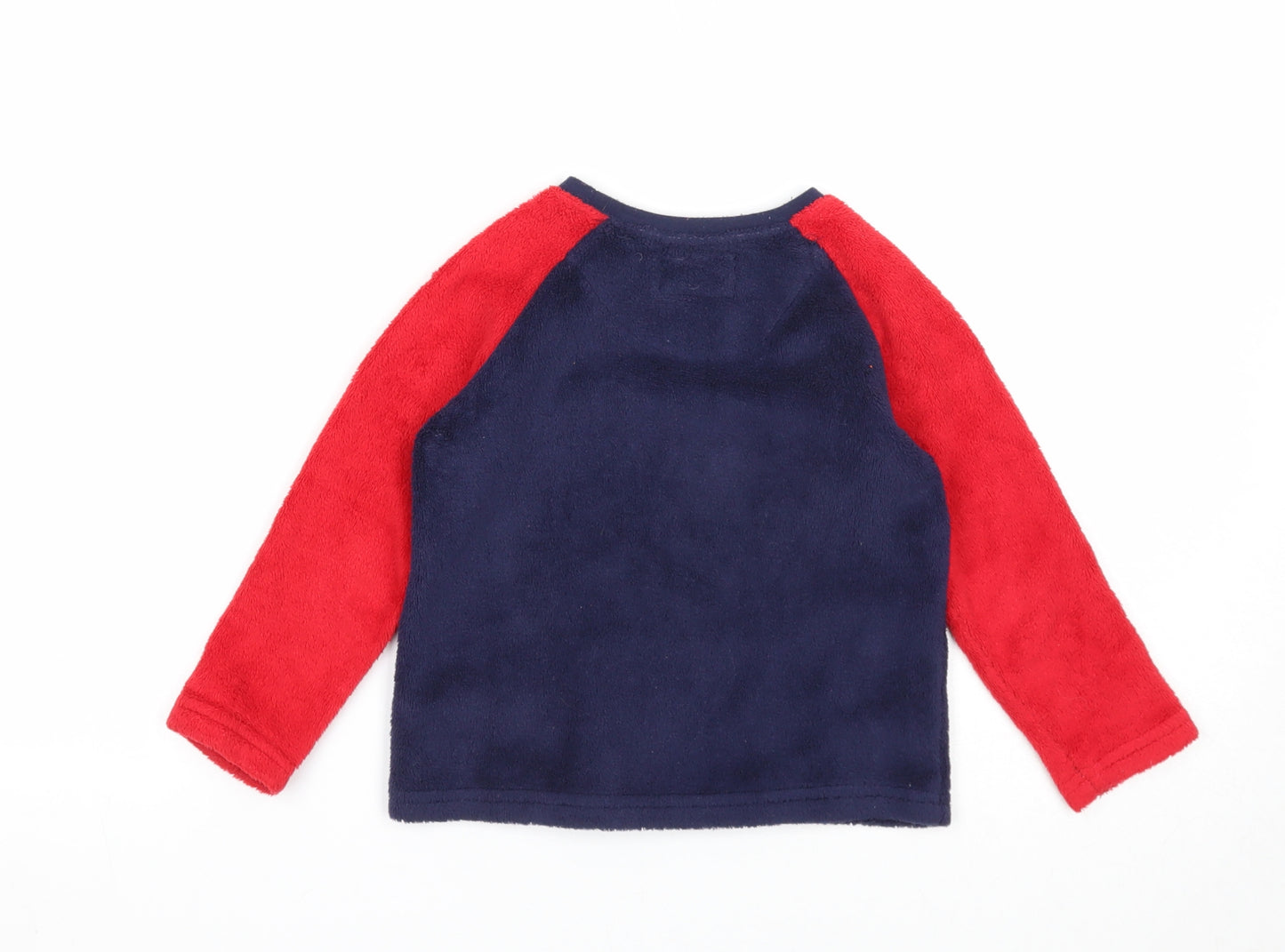 Primark Boys Blue Round Neck Polyester Pullover Jumper Size 2-3 Years Pullover - Outlaws 89